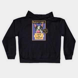 Funny boston terrier dog with care to share on Boston Terrier with Tongue out tee Kids Hoodie